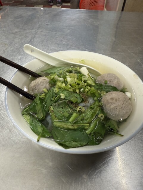 プリプリのボービエン（肉団子）麺